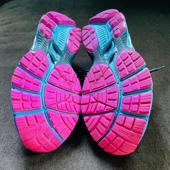 Excellent ASICS GT 2000 Black Blue Ruby Red sz 6 37 EUR - Picture 8 of 10